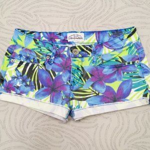 Aeropostale Jean Shorts size 1/2 Tropical Shortie